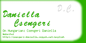 daniella csengeri business card
